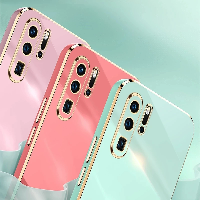 Luxury Plating Silicone Case For Huawei P30 Pro Lite P20 Honor 20 Pro Nova 5T 20Pro Honor20 P20Lite P30Lite Soft Full Back Cover