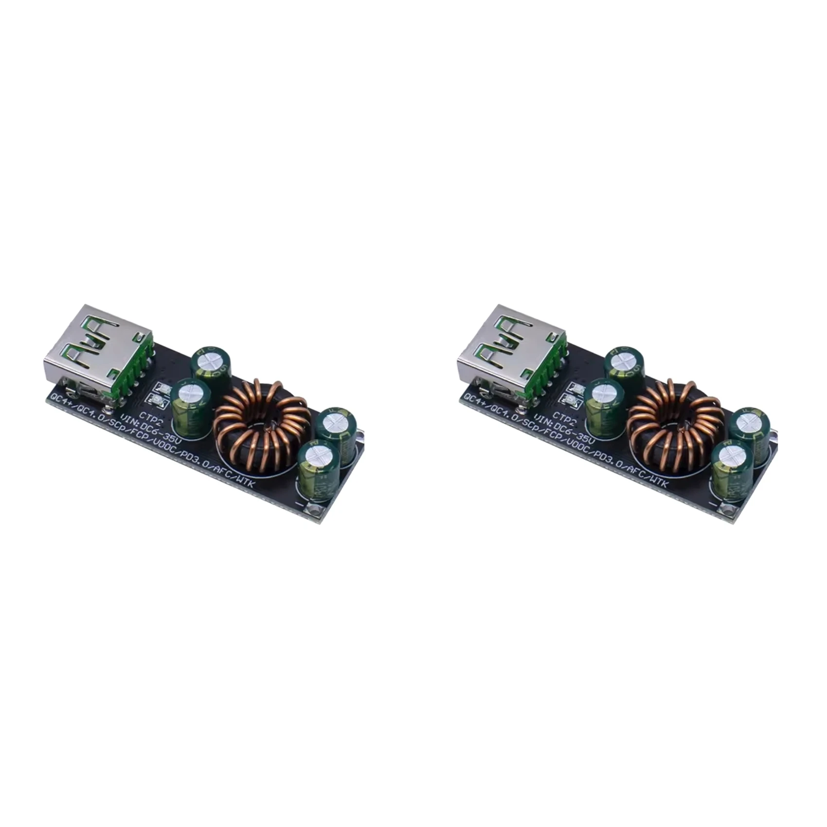 2X SW3518  SW3516 QC4.0 QC3.0 1-канальный USB Type-C адаптер для быстрой зарядки мобильных телефонов 6-32В, модуль понижающе-повышающего преобразователя SW3518 (art.: 3920dbc0602bd) - 3920dbc0602bd