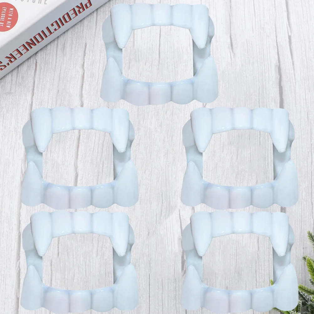 

5 White Fangs Sleeve Resin Costume Party Costume Accessories