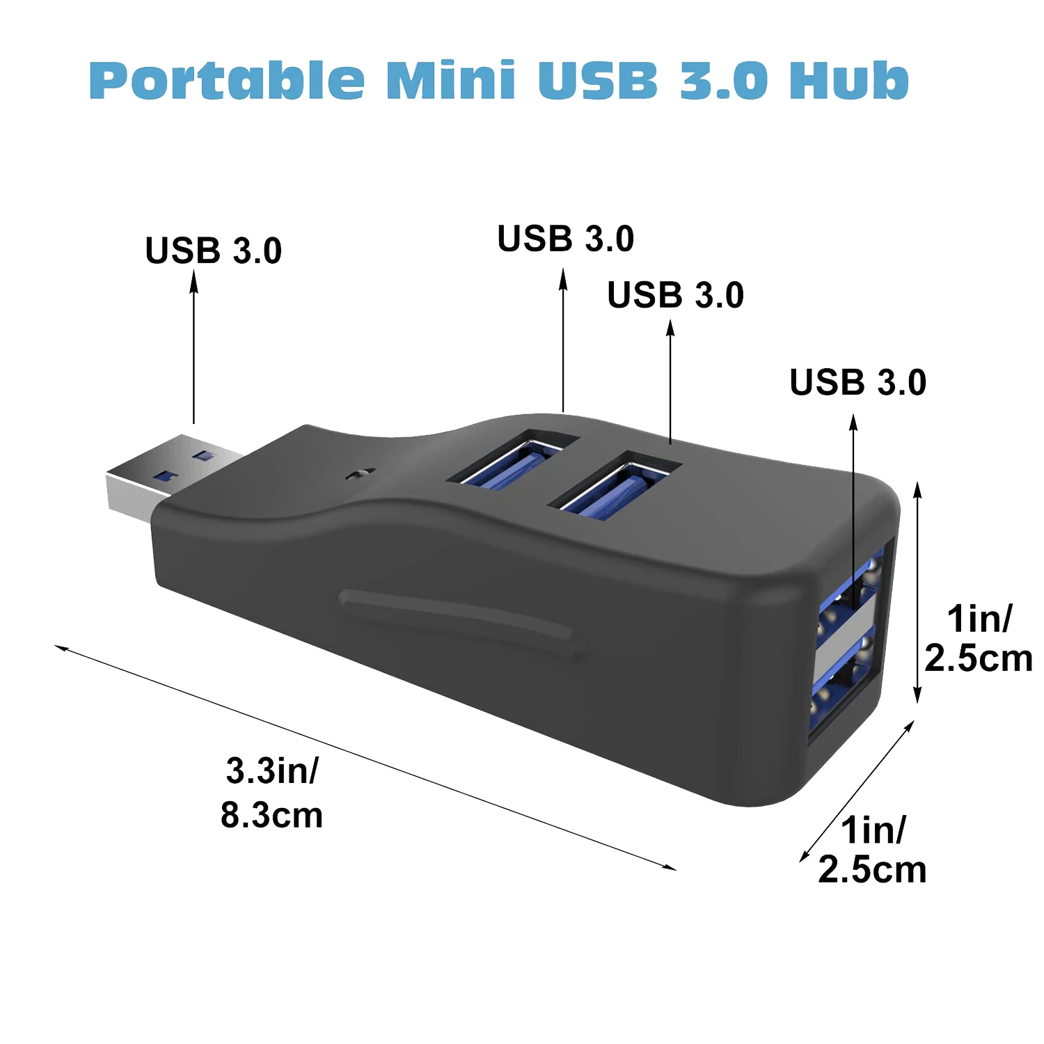 

USB 3,0 концентратор адаптер удлинитель мини разветвитель 4 порта для ПК ноутбука быстрое устройство для чтения U-дисков