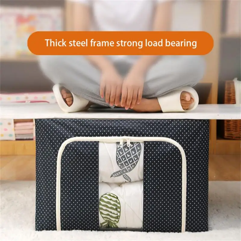 

40×30×20cm Wholesale Fabric Storage Box Classic Storage Large Box Durable Waterproof Container Storage Boxes Steel Frame