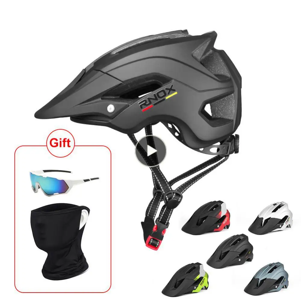 

Горный шлем для езды на велосипеде, Регулируемый шлем для езды на велосипеде, цветной шлем для горного и дорожного велосипеда, шлем для игр на открытом воздухе, горный велосипед Rnox