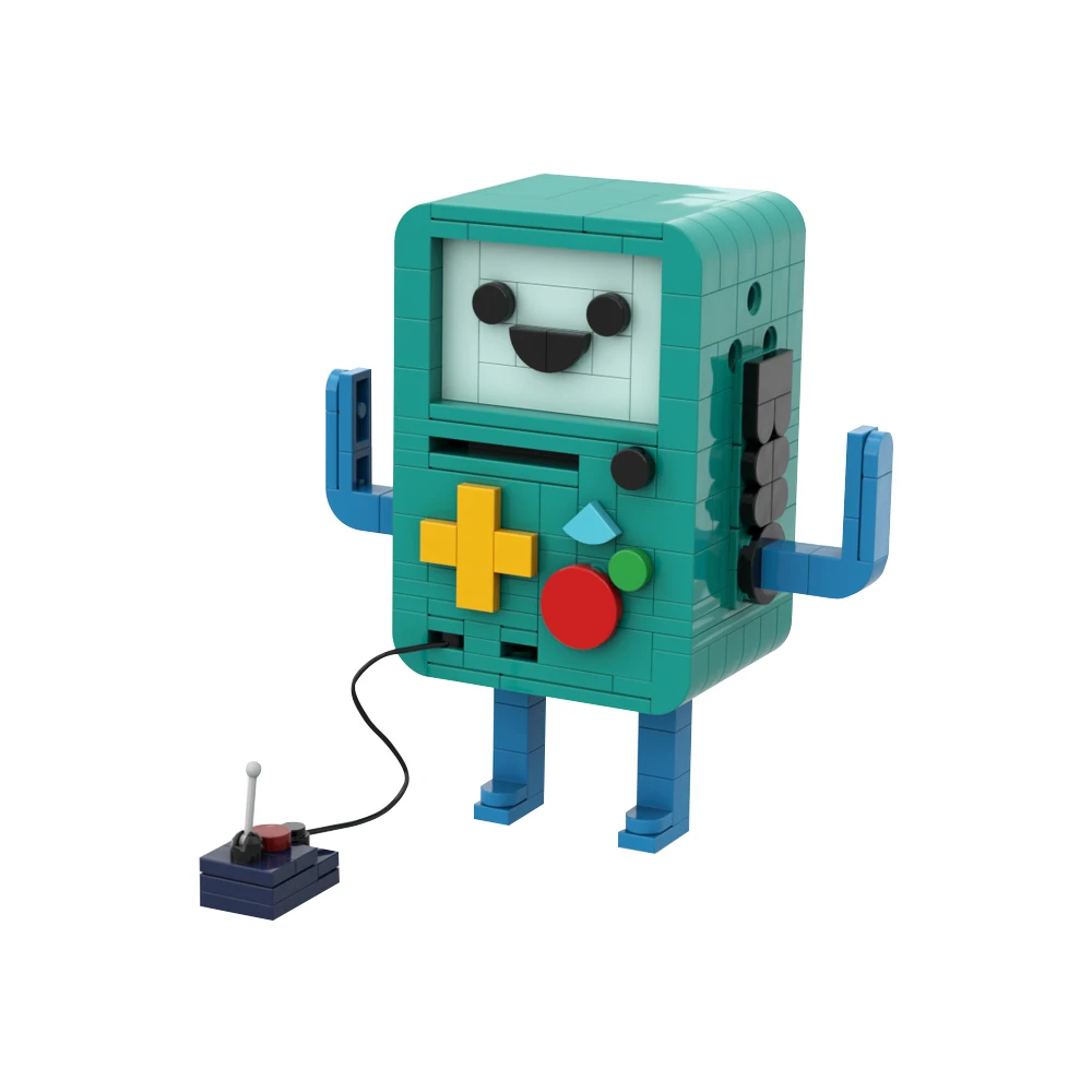 MOC Adventure Time Beemo Bricks Аниме Мультяшная модель Креативный строительный блок Детские