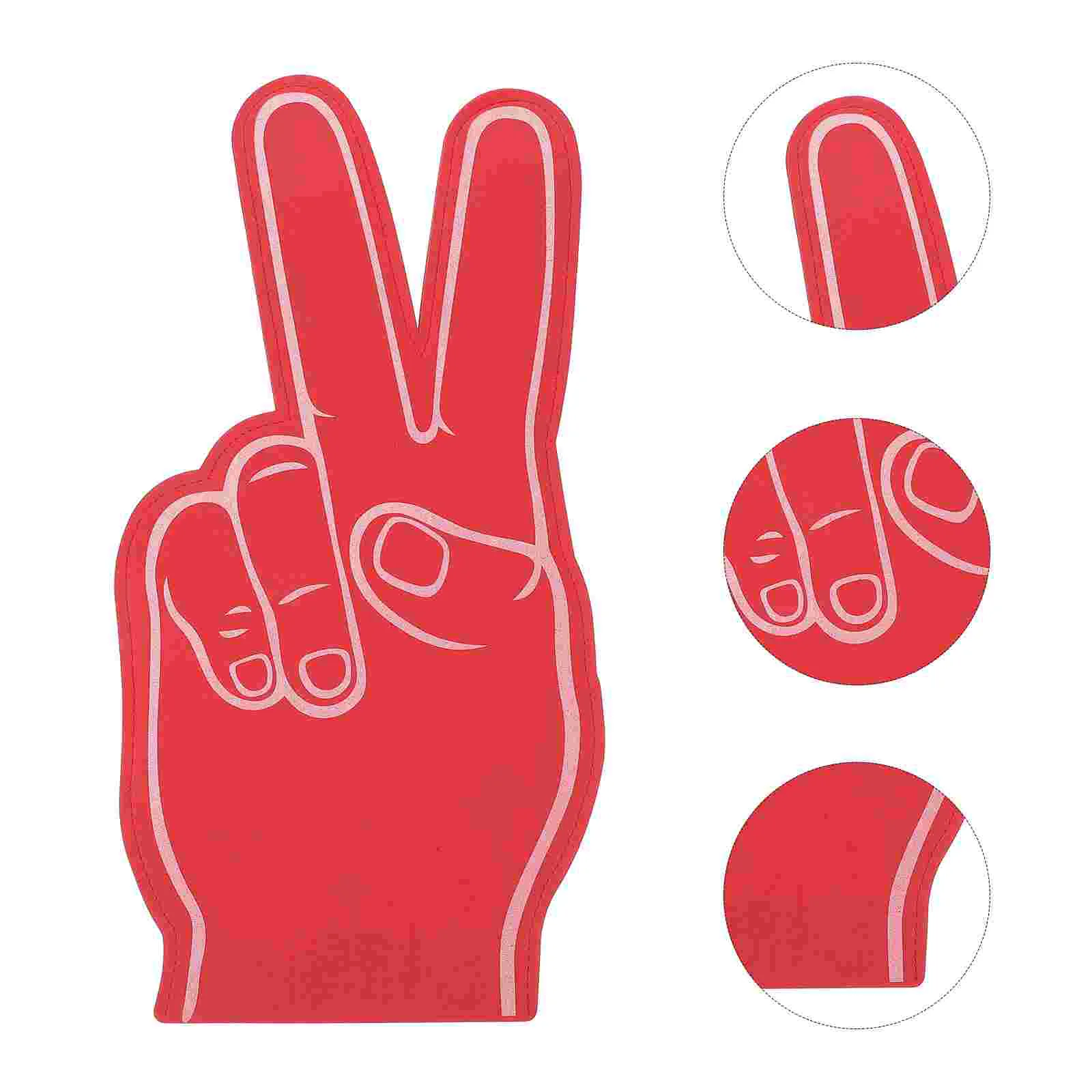 

3 Pcs Cheering Hand Clappers Kidult Toys Cheering Palm Clapping Toys Kids Foam Fingers Girl Cheering Foam Palm Foam Finger 2
