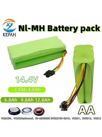 KEPAH 14.4V 12800mAh Ni-MH аккумулятор для роботов-пылесосов