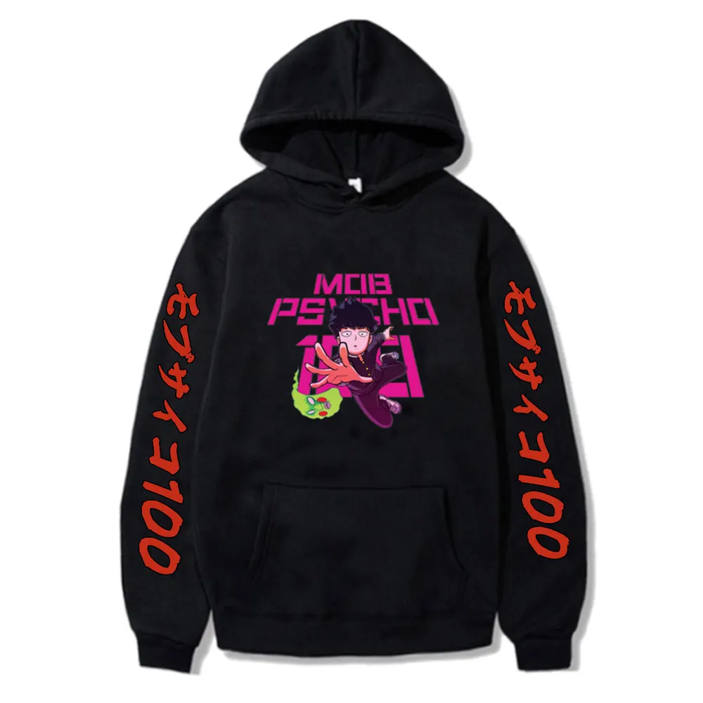 

Japanese Anime Sweatshirt Mob Psycho 100 Spring Autumn Men Hoodie Casual Fashion Clothing Unisex Cool Teen Pullover