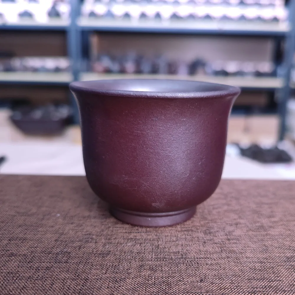 

200cc большая Деревянная керамика Nixing, персональные чашки ручной работы, фиолетовая Красная Натуральная глина (не Yi Xing), идея для подарка, чашка для поилки чая