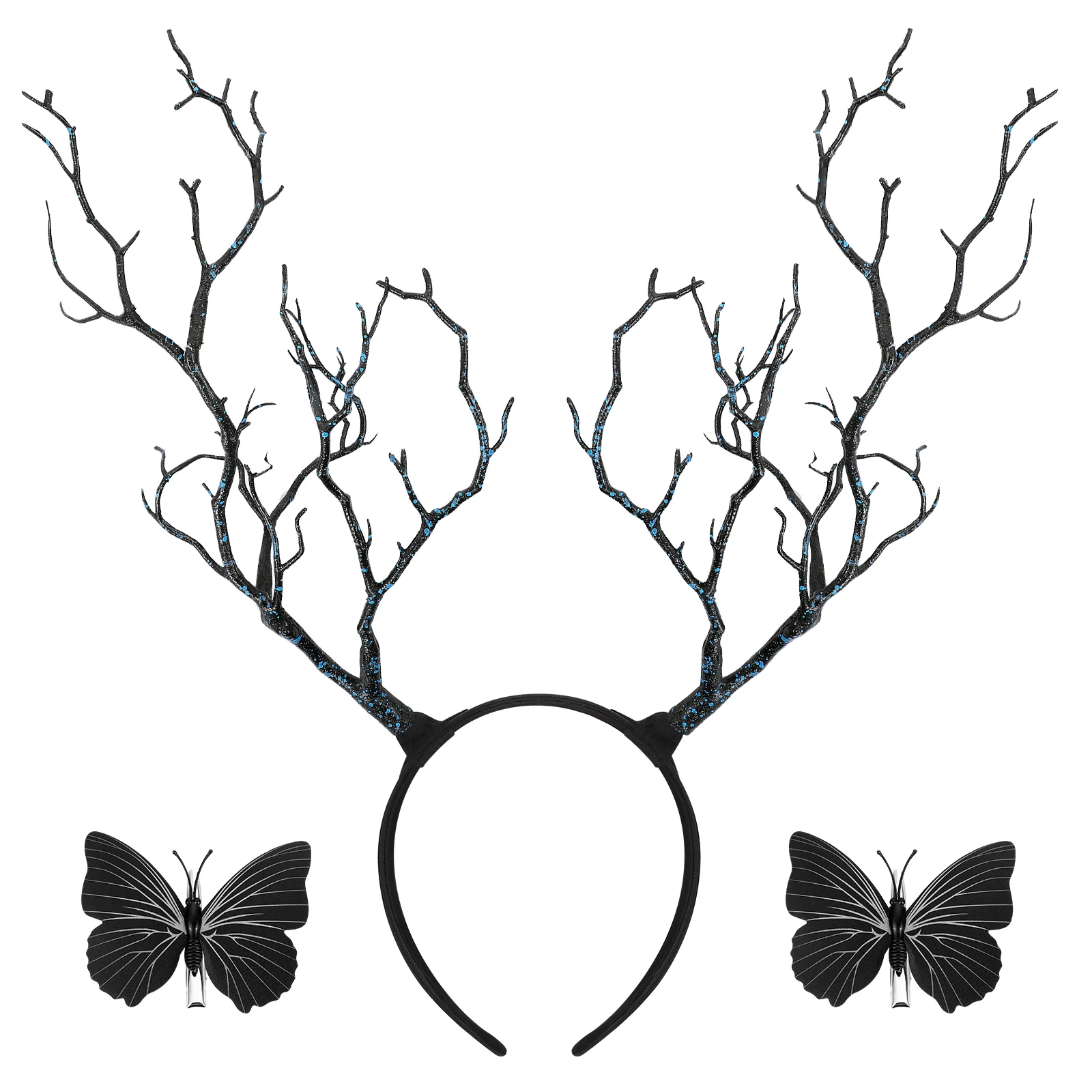 

Головная повязка на голову в виде рогов на Хэллоуин, украшение для волос, головной убор из силикагеля Miss