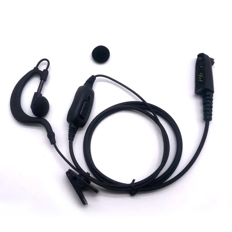 HYT Two Way Radio Ear Hook Earpiece Headset PTT Mic for Hytera TC-600S TC-610S TC-710 TC-780 TC780M TC3000 TC3600 Walkie Talkie
