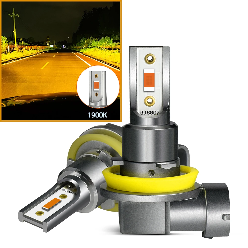 

Светодиодные Лампы Для Автомобильных Фар H11 H8 H9 H16JP 9005 HB3 9006 HB4 H4 H7 Универсальные Для Противотуманных Фар - Белы...