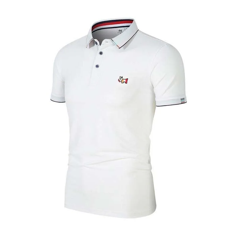 Golf Apparel Men's Summer Golf Sport Polo Shirt Short Sleeve T-Shirt Casual Business Men's Golf Apparel Sports T-Shirt Horse