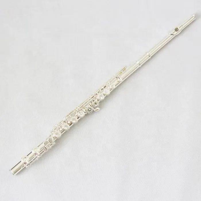 

Handcrafted Chinese flute exquisite flute cases c key silver plated flute