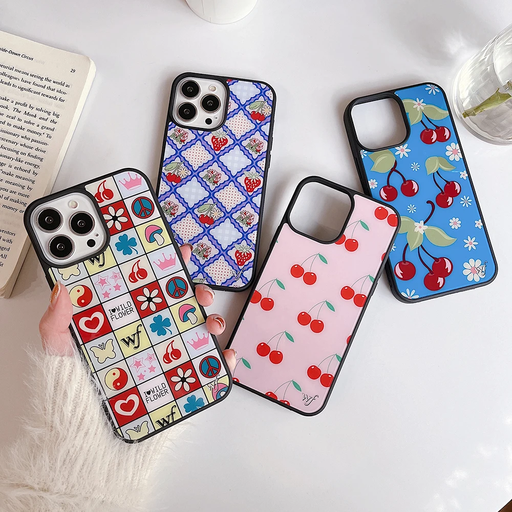 

Wildflower Berry Jam Lucky Phone Case for iPhone 11 12 13 Pro Max X XR 7 8 Plus SE20 High Quality TPU Silicon Hard Plastic Cover