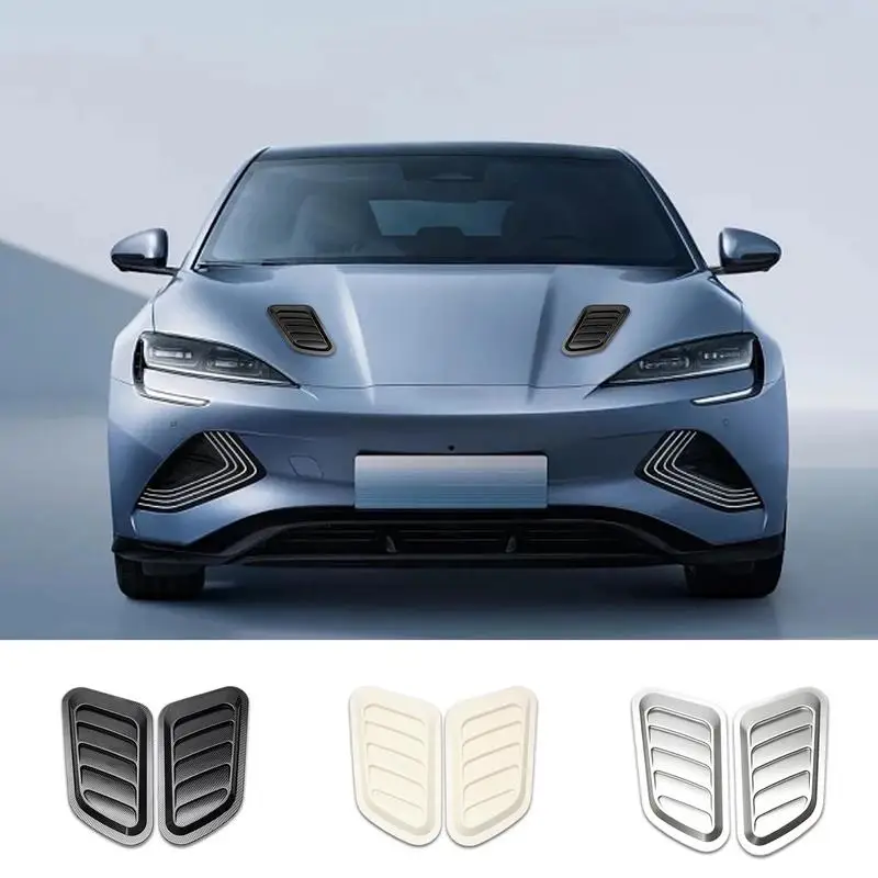 

Engine Hood Air Vent Cover Universal Self-Adhesive Air Vent Decals For Car Hood Accessories For SUV Off-Road Vehicle Racing Car