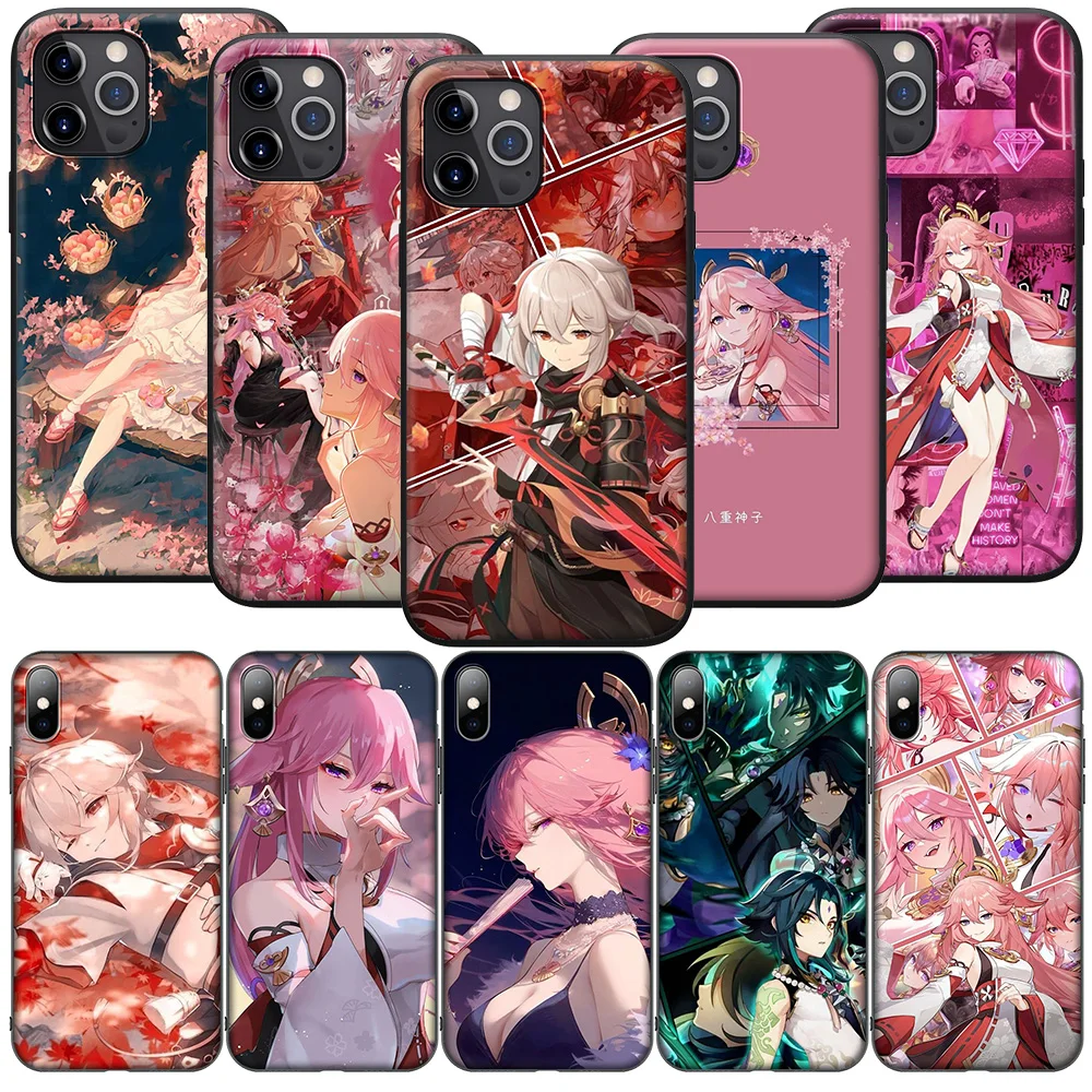 H-71 Genshin Impact Ganyu Yae Miko новая модель для Realme C3 C2 3 3i 5i 5 6s 6 7 8 8i 9i Pro