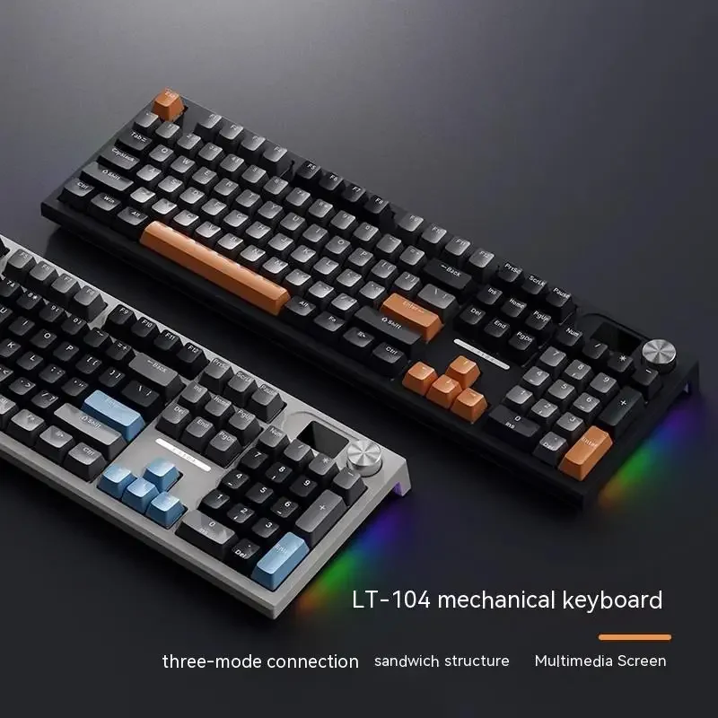 Клавиатура Langtu Lt104 Механическая Проводная с RGB-подсветкой не затухающая для