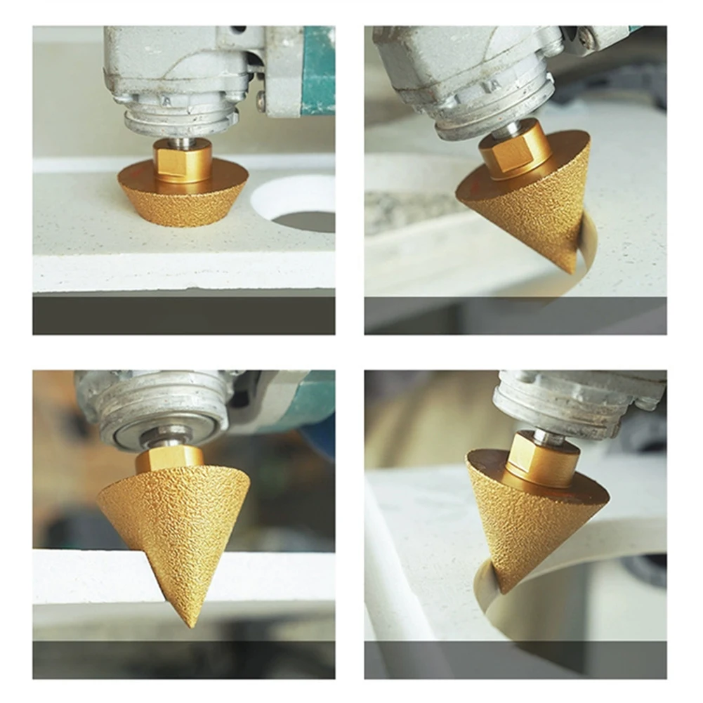 Сенковки Фаска Алмазный конический алмазный шлифовальный круг Снимает стресс