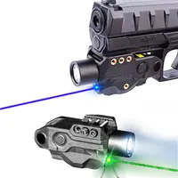 Defense guns green laser sight USB rechargeable laser flashlight combo blue laser pointer for Handgun