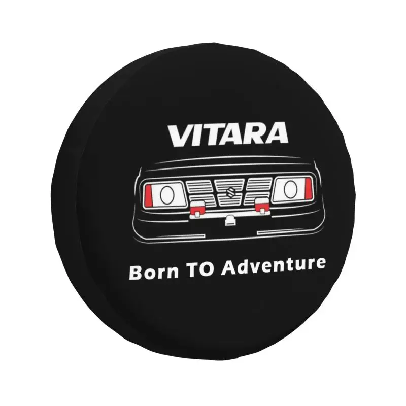 

Born To Adventure Tire Cover 4WD 4x4 Trailer Spare Wheel Protector for Jeep Vitara Grand Cherokee 14" 15" 16" 17" Inch