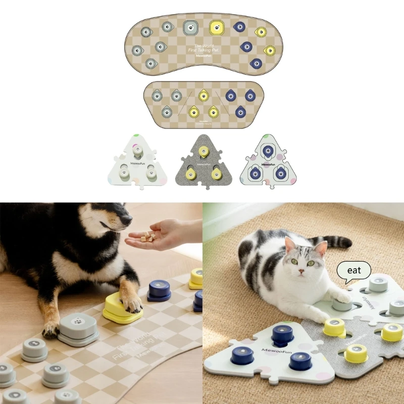 

Dogs Training Buttons with Pad Recordable Soundable Buttons for Cat & Dogs Favor Drop Shipping