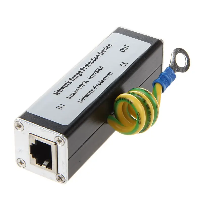 Semoic RJ45 Plug Ethernet сетевой стабилизатор напряжения молниеотвод 100 МГц
