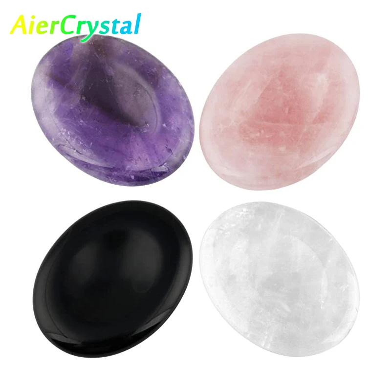 Массажные камни для большого пальца красивые семь ярких камней здоровье