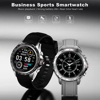 smart watch men android 1 32inch full touch screen fitness bluetooth music player multi sport mode heart rate monitor smartwatch