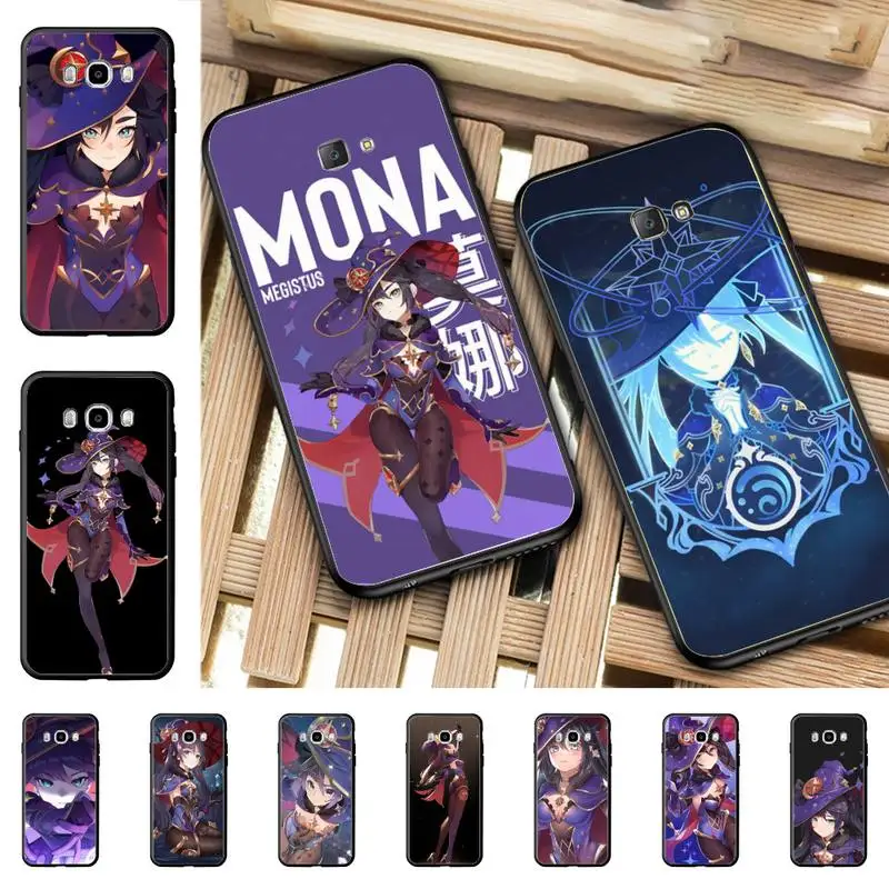 

YNDFCNB Genshin impact Mona Phone Case for Samsung J 2 3 4 5 6 7 8 prime plus 2018 2017 2016 core