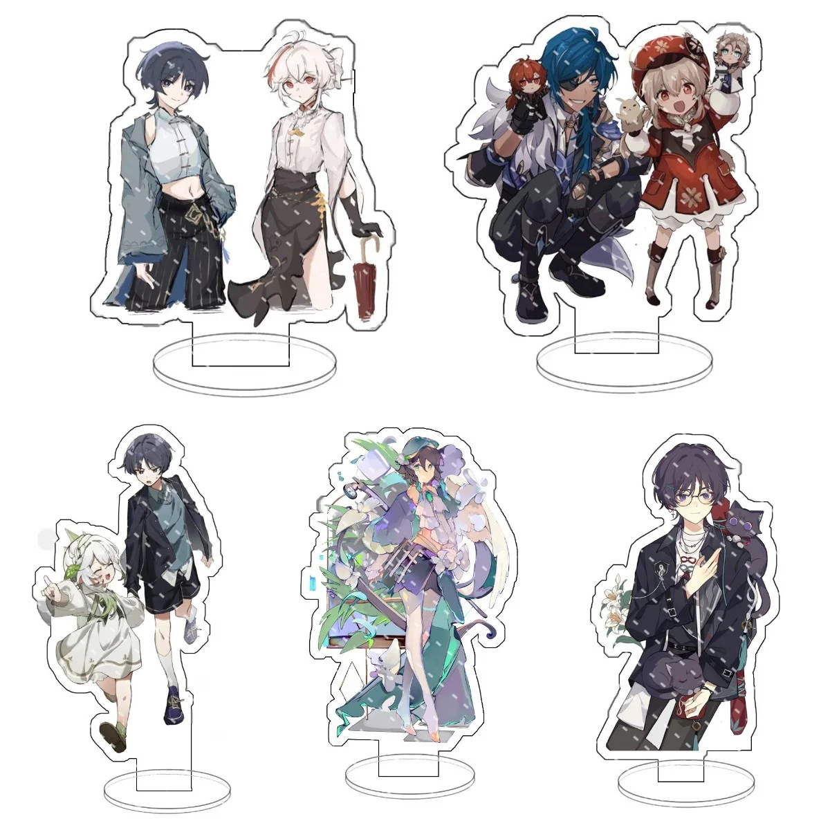 

Anime Genshin Impact Venti Cosplay New Style Acrylic Action Figure Scaramouche Nahida Stand Model Toy Desk Decoration Fans Gift