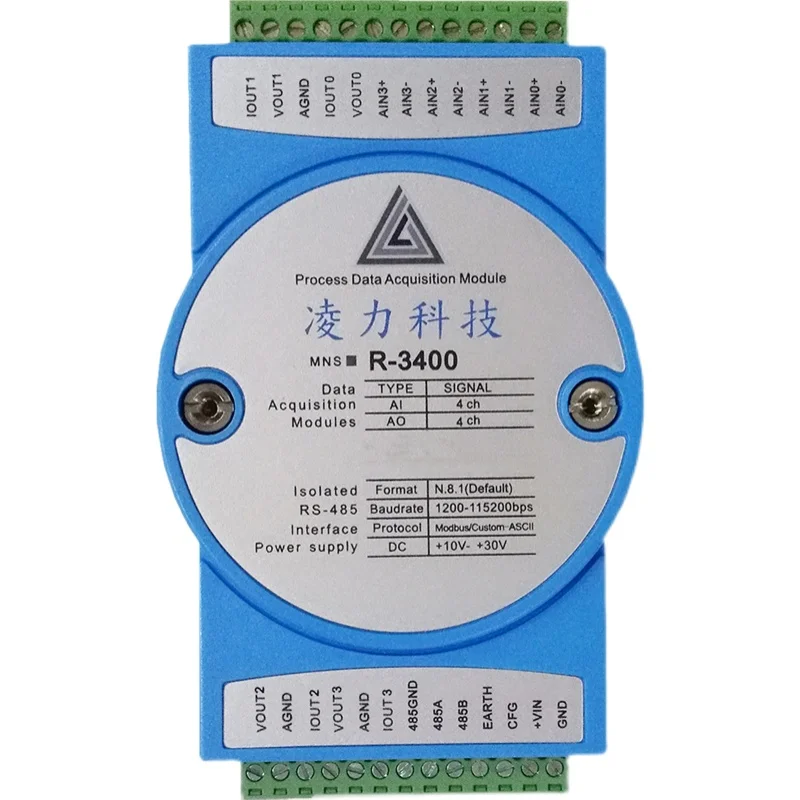 4-20mA модуль сбора тока до 485 Modbus RTU 4-канальный 0-5 в аналоговый выходной карты |