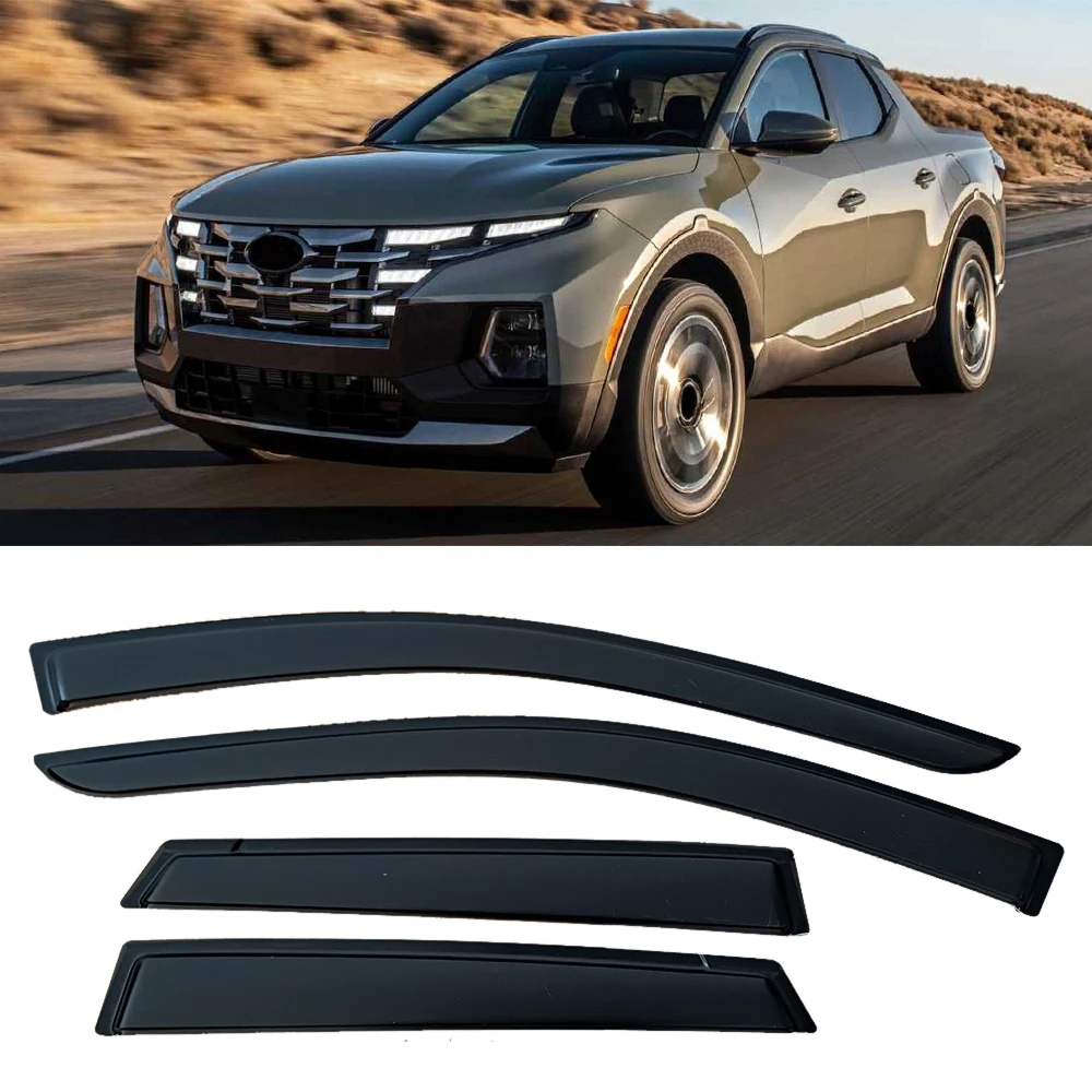 

Оконный козырек для Hyundai Santa Cruz 2022 2023, ветрозащитные дефлекторы, защита от дождя, дверной козырек, вентиляционные шторы, солнцезащитные козырьки от дождя
