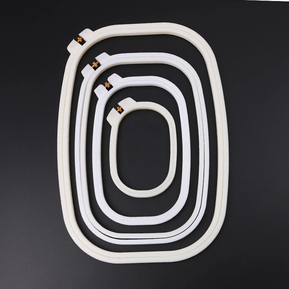 

Embroidery Set Square Cross Circle Set For Kids And Adults (x 13cm) Creamy
