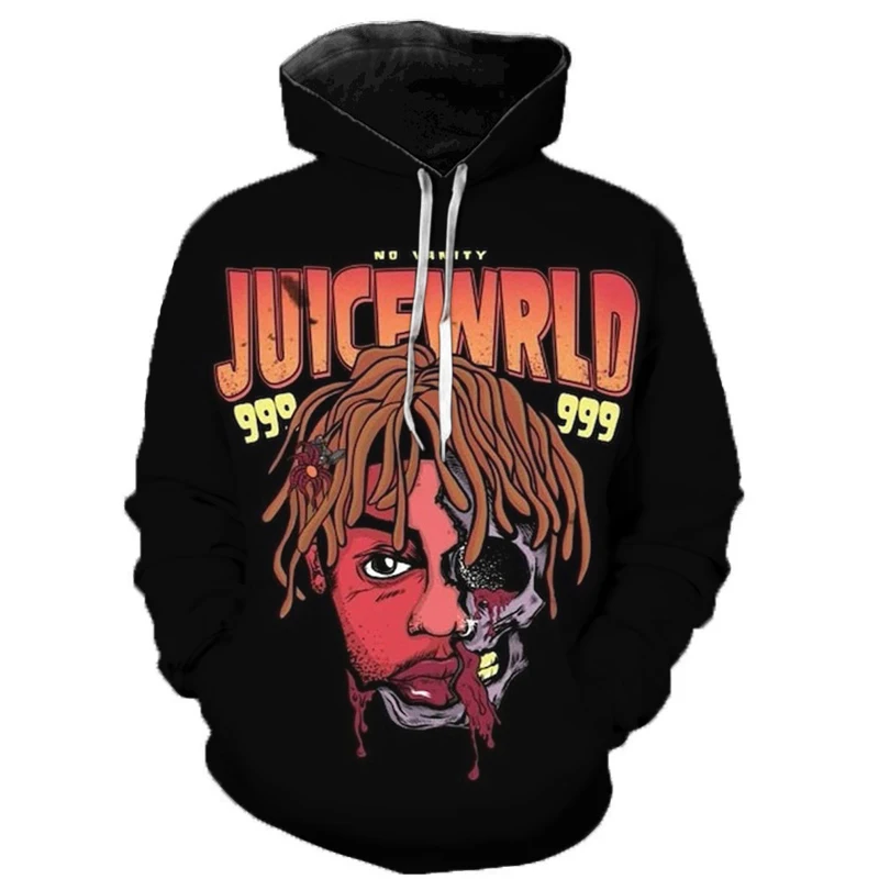 

Толстовка Rapper Juice Wrld для мужчин и женщин, свитшот с 3D принтом, модный Повседневный пуловер в стиле хип-хоп, уличная одежда, большие размеры, 2023