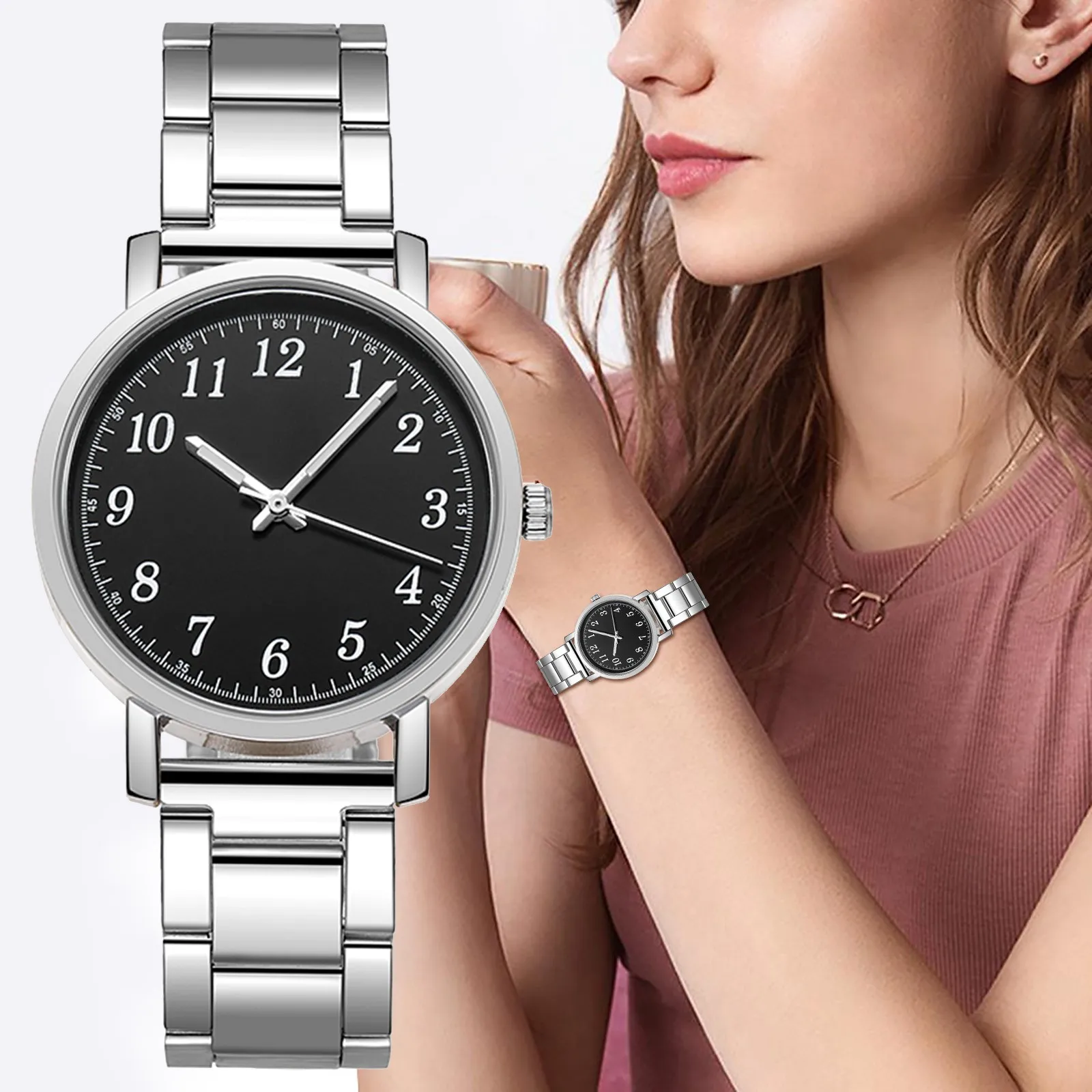 

2022 Couple Watches Brand Watch Luxury Women's Casual Watch Women Fashion Dress Rhinestone WristWatches Valentine's Day Gift