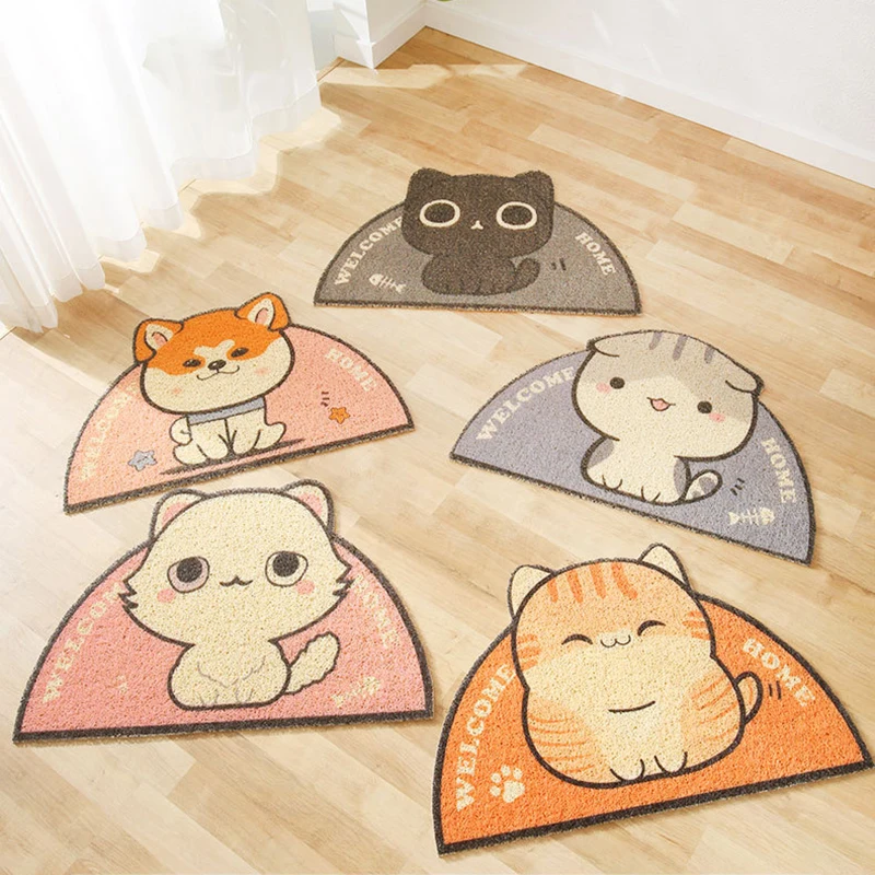 

Pet Cat Litter Mat PVC Feeding Drinking Bowl Placemat Pads Non-slip Waterproof Litter Trapper Mats Cat Bed Cat Accessories