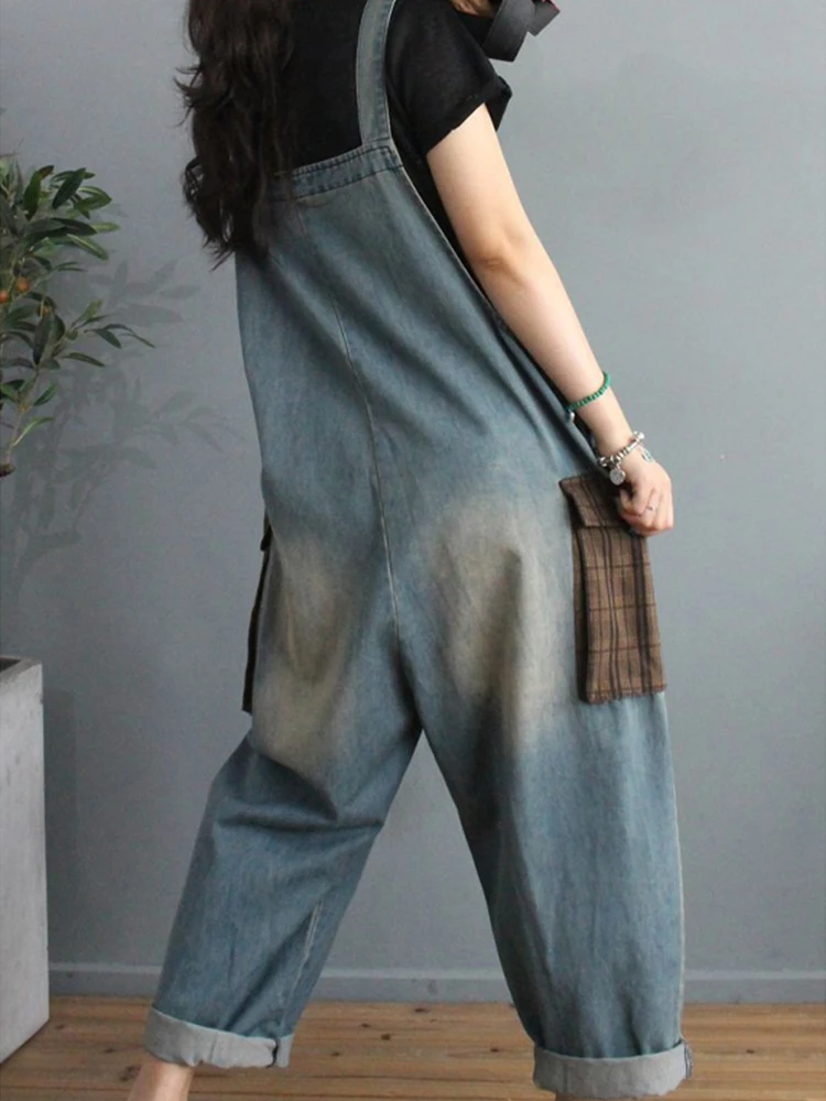 Осенние корейские модные дизайнерские женские клетчатые джинсовые брюки Max LuLu