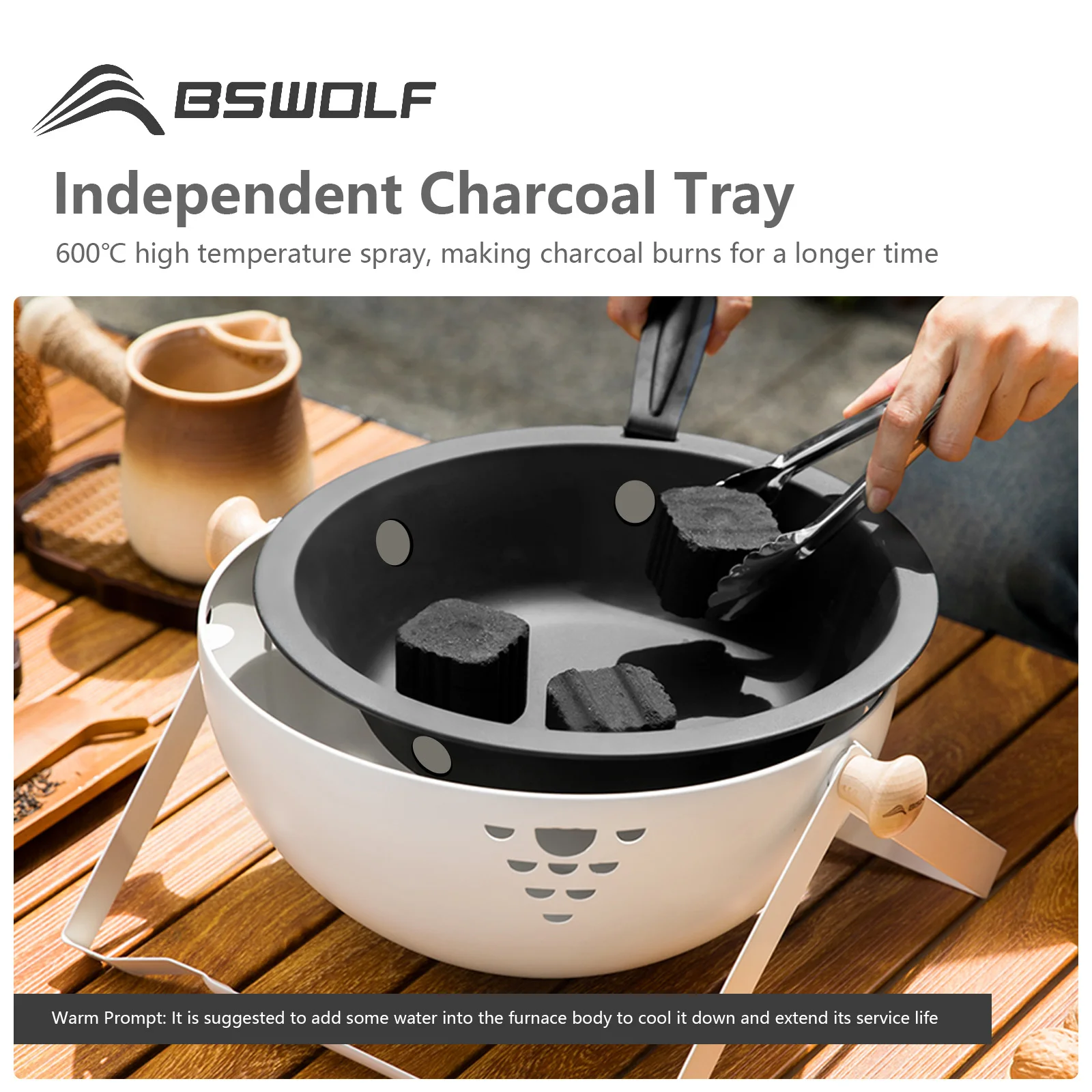 BSWOLF Печь для барбекю Периферийная плита домашнего пользователя Набор печей