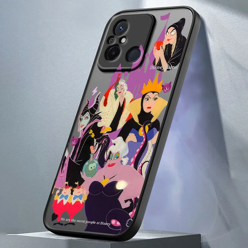 Disney Princess Villains для Xiaomi Redmi K40 K30 K20 10A 10C 9C 9T 9A 9AT 8A A7 A1 Pro Prime Power Матовый чехол телефона