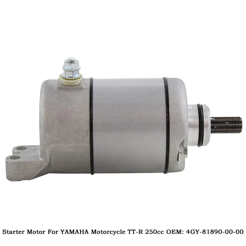 

Электрический стартер для мотоцикла YAMAHA TT-R 250 TTR250 YBR250 1993-2009 OEM: 4GY-81800-02-00 4GY-81890-00-00 деталь двигателя