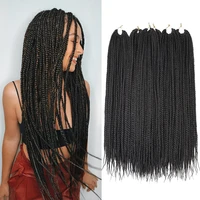 22 strands afro micro box braids crochet hair extensions beyond ombre high temperature fiber synthetic braiding hair bulk