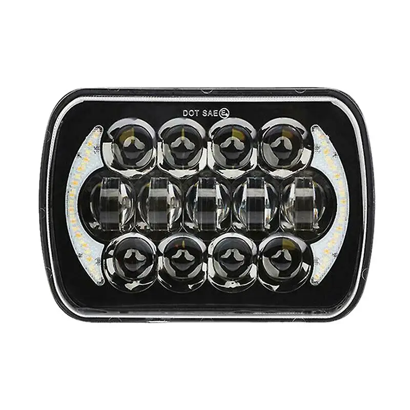 

1 шт., светодиодная фара с жгутом H4, 210 Вт, 5x7 дюймов, 7x6 дюймов