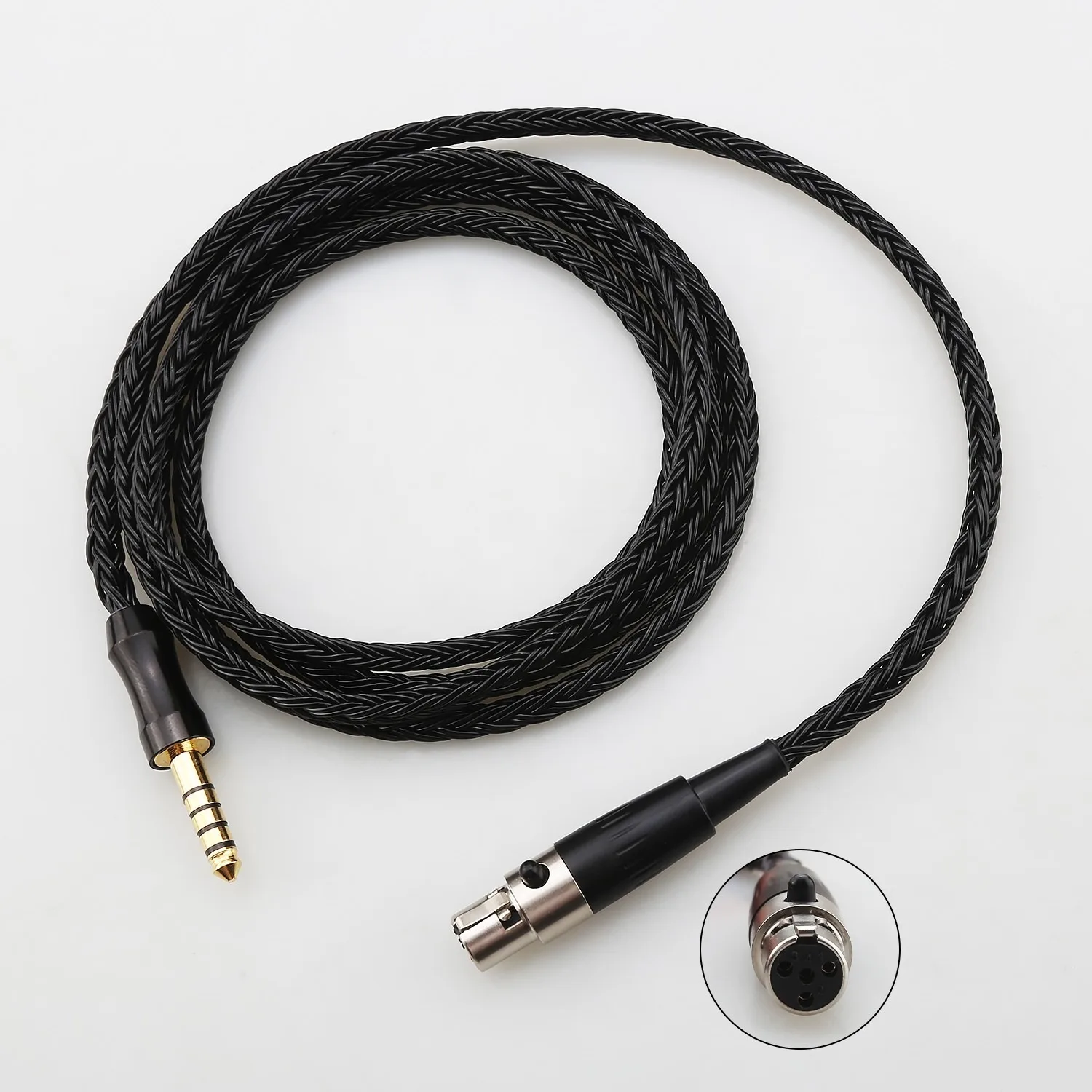Фото 16-жильный кабель Mini XLR для наушников AKG K712 K702 Q701 HD490 PRO DT990 DT770 ATH R70x, опционально 4.4/3.5 мм №2