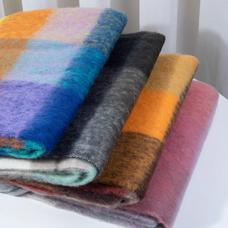 Зимние шарфы IL KEPS для женщин шали Женские аксессуары Клетчатое одеяло из пашмины