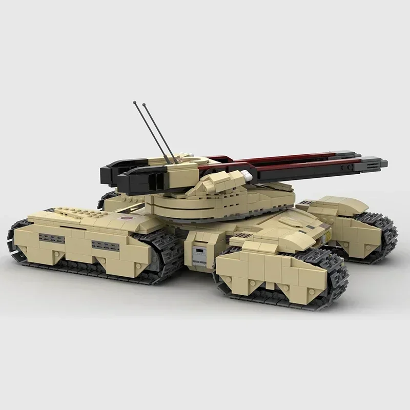 Фото Модель военного автомобиля Moc, строительные кирпичи, GDI Mammoth MK-3, технология танка, модульные блоки, подарки, рождественские игрушки, наборы «сделай сам», сборка №4