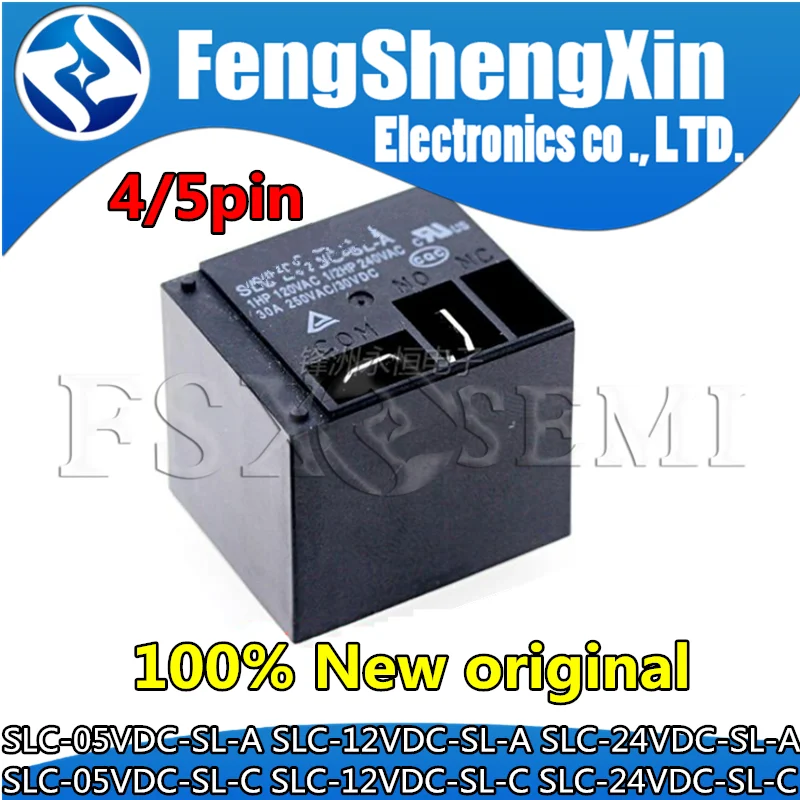 5pcs SLC-05VDC-SL-A SLC-12VDC-SL-A SLC-24VDC-SL-A SLC-05VDC-SL-C SLC-12VDC-SL-C SLC-24VDC-SL-C Relay 4pin 5pin SLC-05VDC