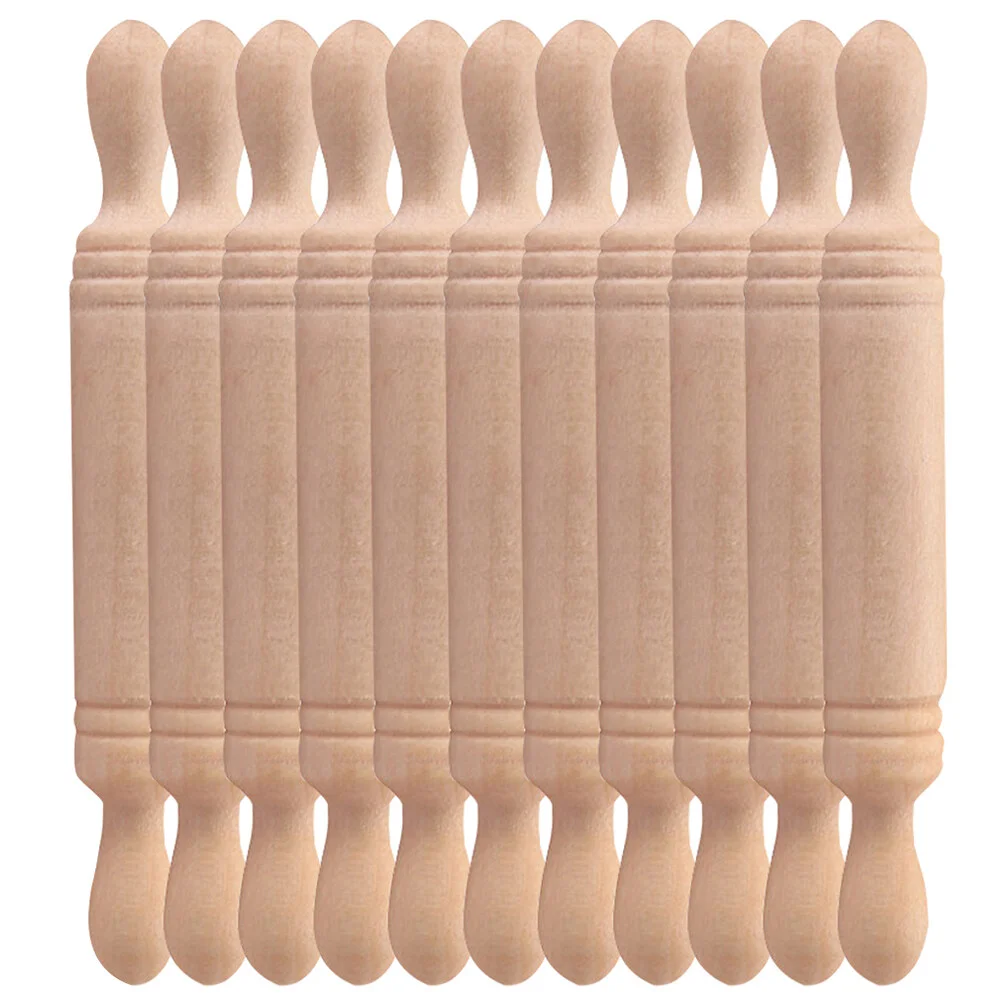 

Rolling Pin Simulation Sticks Decorative Kitchen Toys Wood Wooden Kitchen Utensils Decoration Tools