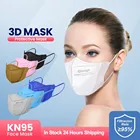 Elough 3D маска для лица, защитная KN95 Cubrebocas Защитная респираторная маска FPP2 Homologada CE FFP2Mask 3D FFP 2 цвета