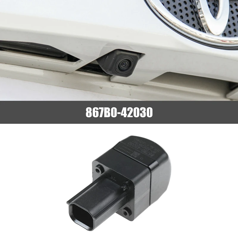 

1 Piece Car Reversing Camera Black Easy Install For Toyota RAV4 2018-2019 867B0-42030 867B042030