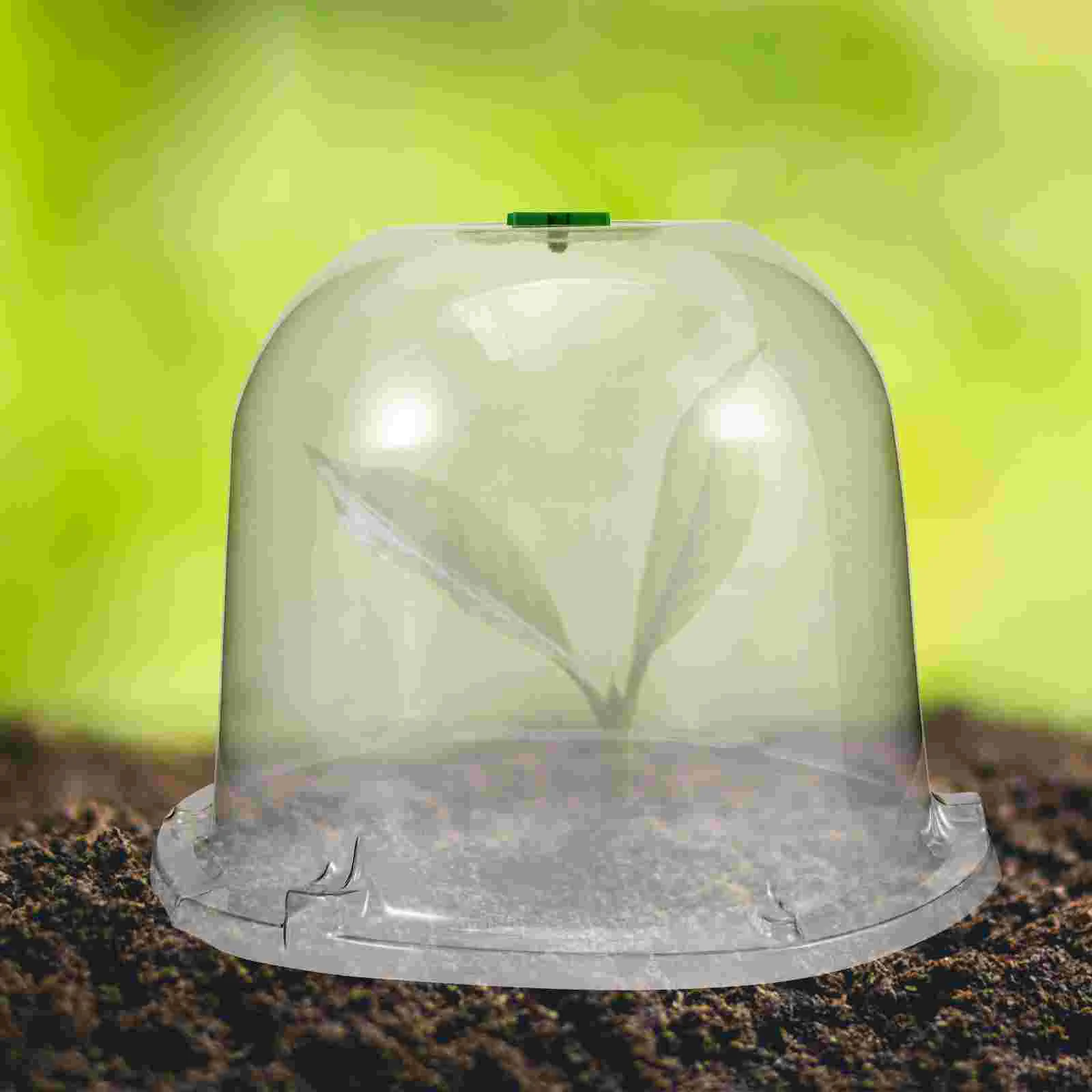

Clear Pot Humidity Domes Plants Protective Cover Cloches Plastic Covers Garden