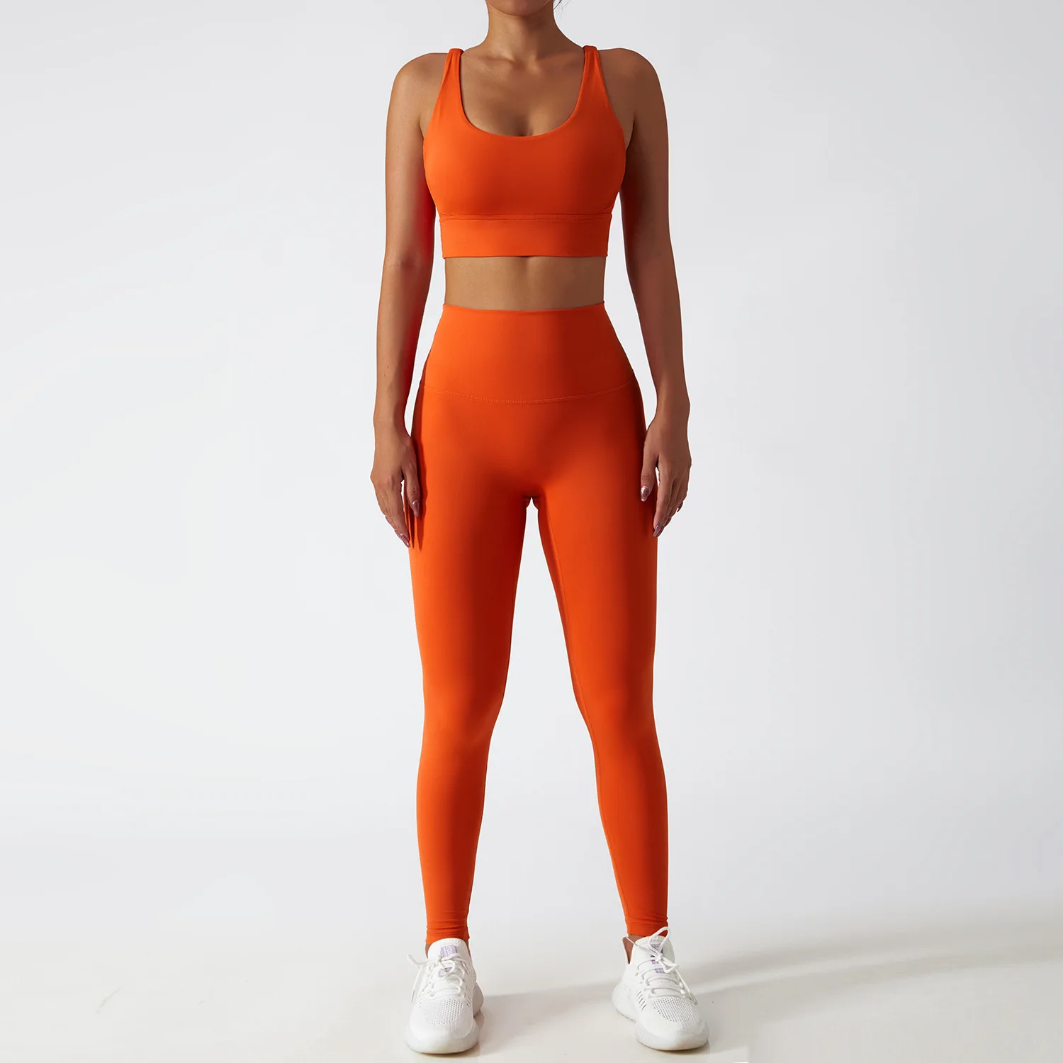 

Seamless Yoga Set 2 Piece Workout Outfits for Women Sport Bra High Waist Leggings Sets Fitness Gym Push Up Clothing Sportswear